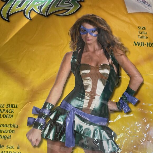 Halloween Costume Women’s TMNT Donatello Size M Teenage Mutant Ninja Turtles - Picture 3 of 7